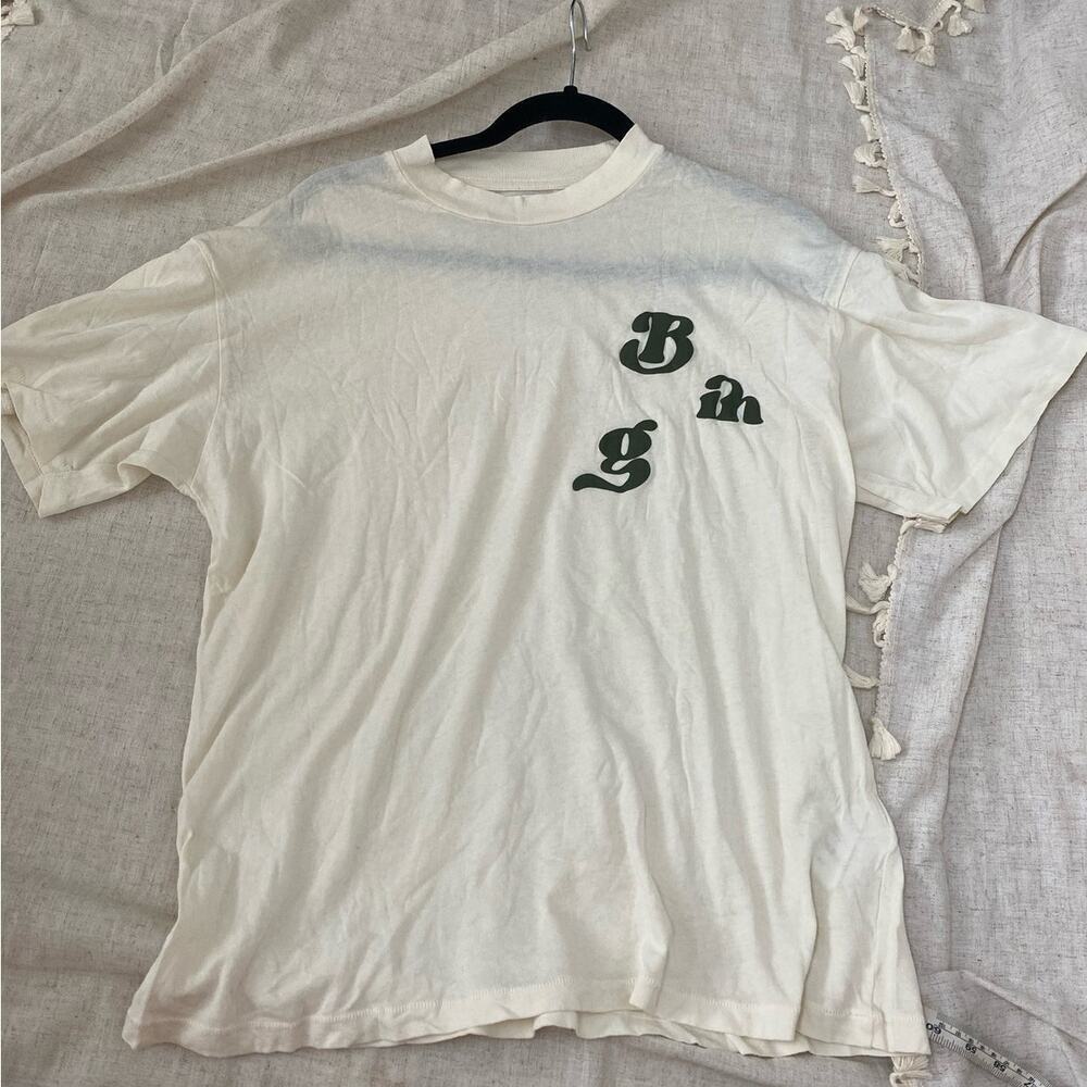 Anine Bing Ashton Vintage Cream Bing Tee Size Small - Picture 5 of 14